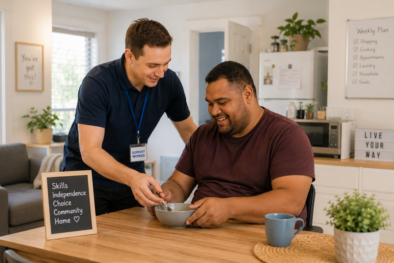 Person-centred living support